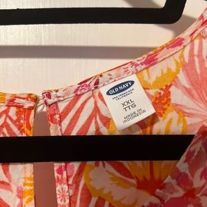 Tropical summer blouse